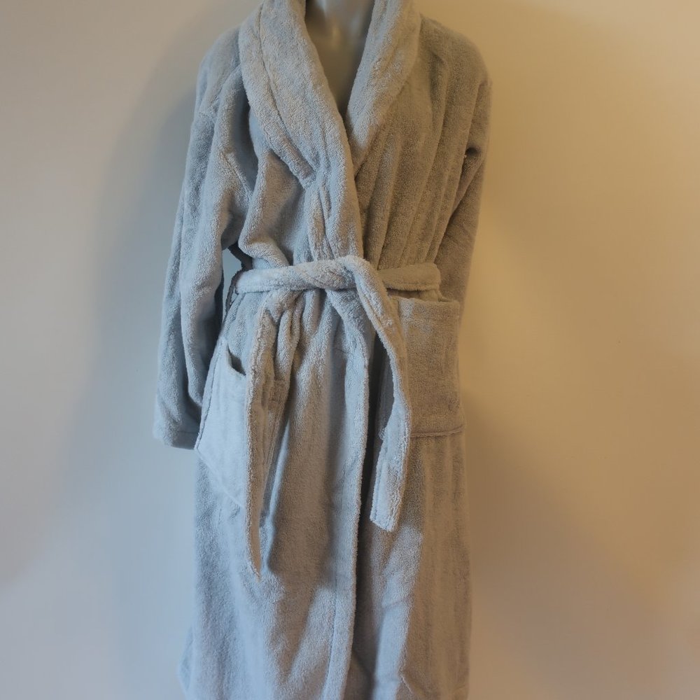 NWT Womens Charisma Light Blue Belted Bathrobe ONE SIZE* - Picture 2 of 7